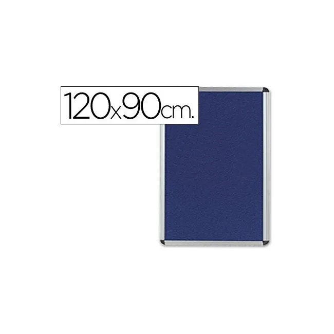 TABLERO DE ANUNCIOS Q-CONNECT MURAL GRANDE FIELTRO AZUL 120X90 CM