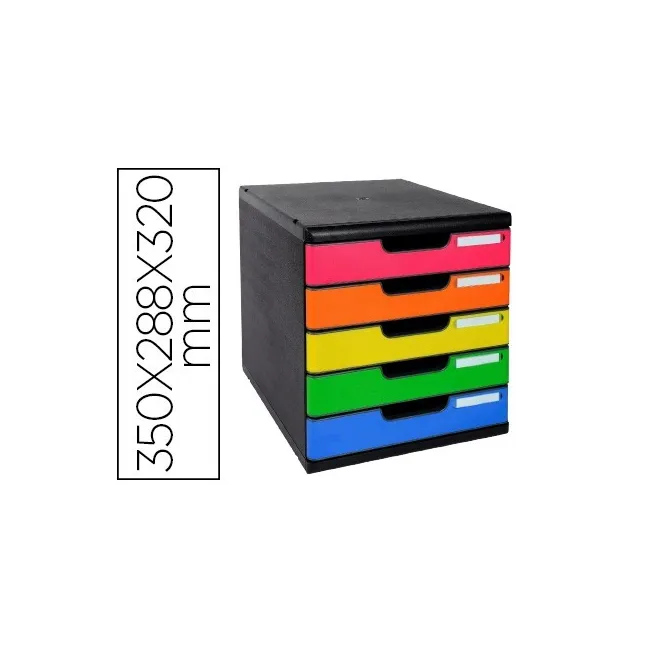 FICHERO CAJONES SOBREMESA EXACOMPTA IDERAMA ARLEQUIN 5 CAJONES MULT...