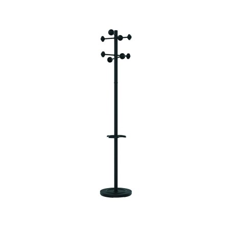 PERCHERO METALICO UNILUX ACCUEIL PIE 8 COLGADORES CON PARAGUERO Y B...