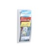 EXPOSITOR MURAL FAST-PAPERFLOW DIN A4 BLANCO 4 CASILLAS 650X290X95 MM
