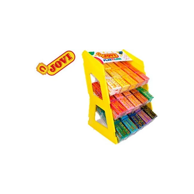 PLASTILINA JOVI 70 EXPOSITOR SOBREMESA 180 UNIDADES COLORES SURTIDOS