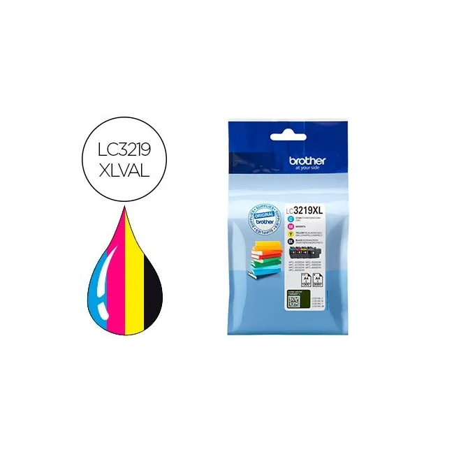 INK-JET BROTHER LC3219XLVAL MULTIPACK 4 COLORES NEGRO / AMARILLO / ...