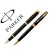 JUEGO PARKER DUO SONNET LACA NEGRA GT BOLIGRAFO + PLUMA CON PLUMIN ...