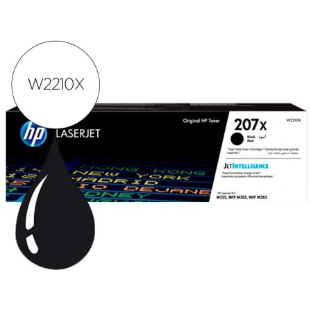TONER HP 207X COLOR LASERJET PRO M282NW / M283FDN / M283FDW NEGRO 3...