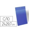 FUNDA DURABLE MAGNETICA 210X297 MM PLASTICO AZUL VENTANA TRANSPAREN...