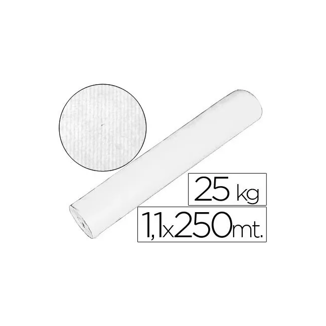 PAPEL KRAFT BLANCO 1,10 MT X 250 MTS ESPECIAL PARA EMBALAJE
