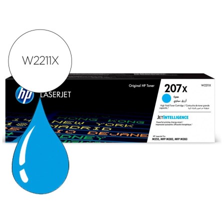 TONER HP 207X COLOR LASERJET PRO M282NW / M283FDN / M283FDW CIAN 2....