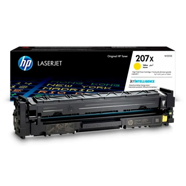 TONER HP 207X COLOR LASERJET PRO M282NW / M283FDN / M283FDW AMARILL...