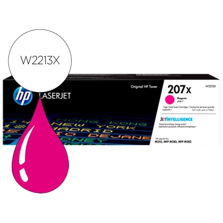 TONER HP 207X COLOR LASERJET PRO M282NW / M283FDN / M283FDW MAGENTA...