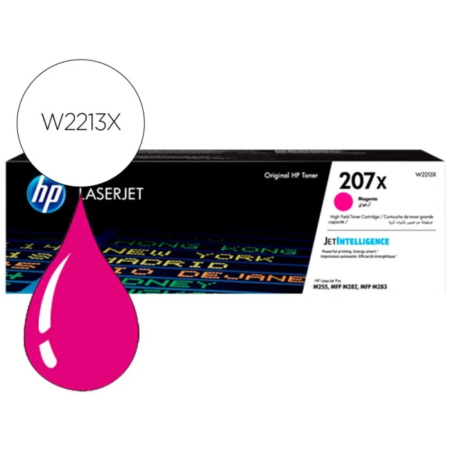 TONER HP 207X COLOR LASERJET PRO M282NW / M283FDN / M283FDW MAGENTA...
