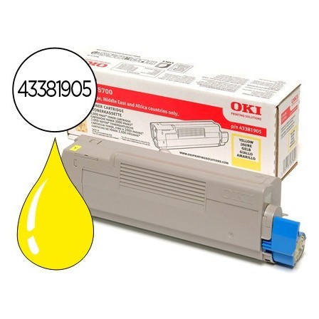 TONER OKI C5600/5700 AMARILLO -2.000 PAG-