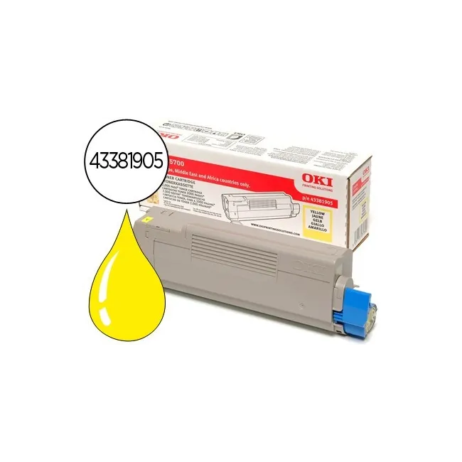TONER OKI C5600/5700 AMARILLO -2.000 PAG-