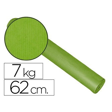 PAPEL FANTASIA KRAFT LISO KFC BOBINA 62 CM -7 KG -COLOR PISTACHO