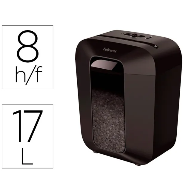 DESTRUCTORA DE DOCUMENTOS FELLOWES LX-41 CAPACIDAD 8H SEGURIDAD P4 ...