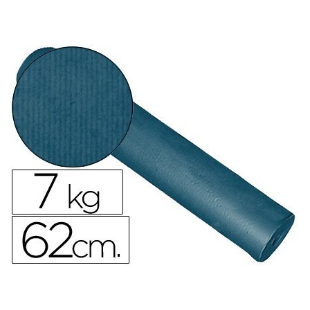 PAPEL FANTASIA KRAFT LISO KFC -BOBINA 62 CM -7 KG -COLOR COBALTO
