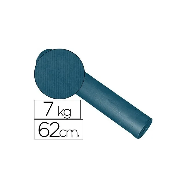 PAPEL FANTASIA KRAFT LISO KFC -BOBINA 62 CM -7 KG -COLOR COBALTO