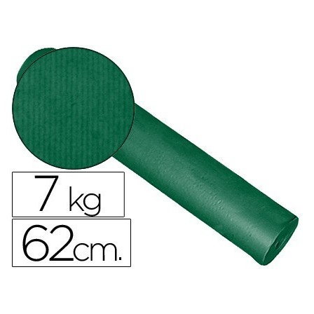 PAPEL FANTASIA KRAFT LISO KFC -BOBINA 62 CM -7 KG -COLOR VERDE