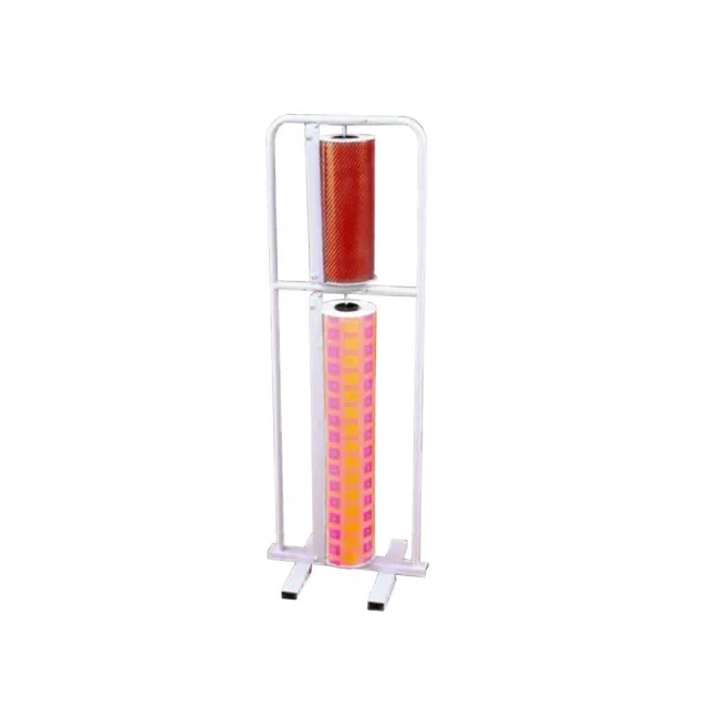 PORTARROLLO METAL DE SUELO VERTICAL CORTA PAPEL PARA BOBINAS DE 64-...
