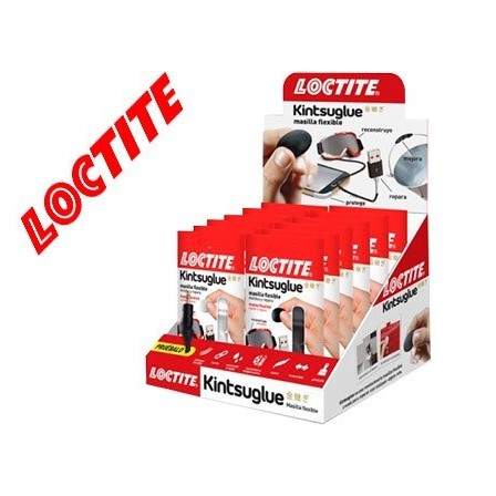 MASILLA REPARADORA LOCTITE KINTSU GLUE EXPOSITOR 16 UNIDADES 8 BLAN...