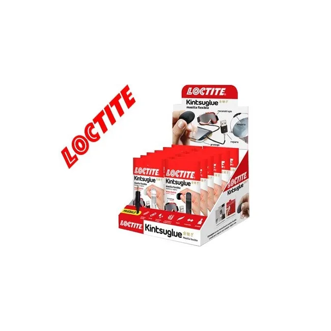 MASILLA REPARADORA LOCTITE KINTSU GLUE EXPOSITOR 16 UNIDADES 8 BLAN...