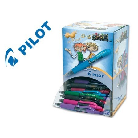 BOLIGRAFO PILOT G-2 PIXIE TINTA GEL -RETRACTIL -SUJECION DE CAUCHO ...
