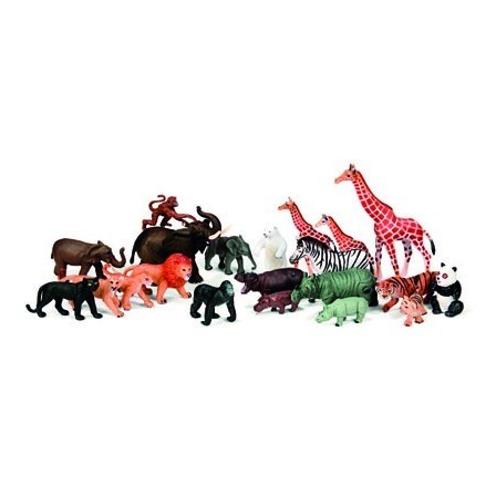 JUEGO MINILAND ANIMALES GRANJA Y SELVA 30 FIGURAS