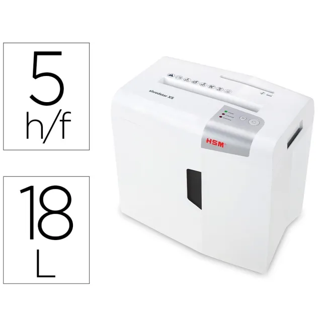 DESTRUCTORA DE DOCUMENTOS HSM SHREDSTAR X5 CAPACIDAD DE CORTE 5 H E...