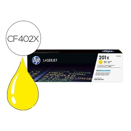 TONER HP 201X LASERJET PRO M252 / MFP M277 AMARILLO 2.300 PAG