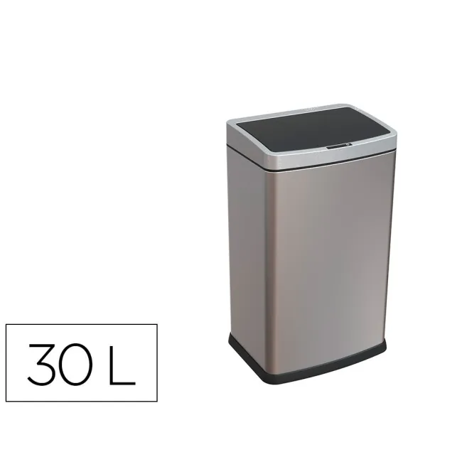 PAPELERA METALICA Q-CONNECT CON SENSOR AUTOMATICO CAPACIDAD 30 LITR...
