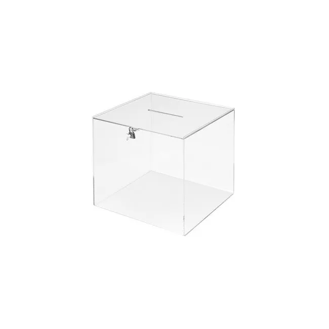 URNA ELECTORAL ARCHIVO 2000 CUADRADA CON LLAVE METACRILATO 3 MM 300...