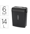 DESTRUCTORA DE DOCUMENTOS Q-CONNECT KF17970 CAPACIDAD DE CORTE 6 H ...