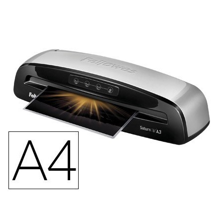PLASTIFICADORA FELLOWES SATURN 3I DIN A4 2 RODILLOS SISTEMA ANTIATA...