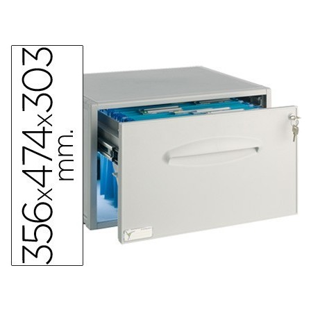 ARCHIVADOR ARCHIVO 2000 PARA CARPETAS COLGANTES CON CERRADURA 356X4...