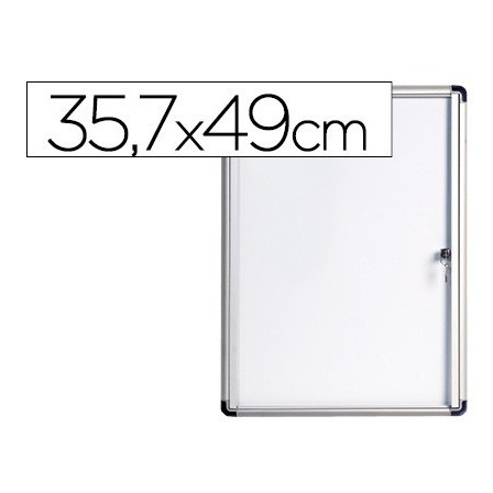 VITRINA DE ANUNCIOS BI-OFFICE FONDO MAGNETICO EXTRAPLANA DE INTERIO...