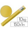 PAPEL KRAFT VERJURADO LIDERPAPEL AMARILLO 150 MT 65 GR BOBINA 10 KG