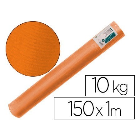PAPEL KRAFT VERJURADO LIDERPAPEL NARANJA 150MT 65GR BOBINA 10KG