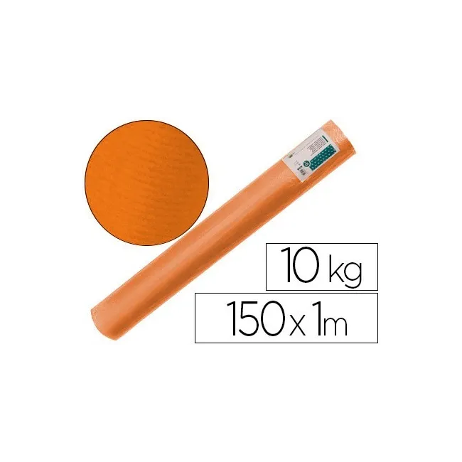 PAPEL KRAFT VERJURADO LIDERPAPEL NARANJA 150MT 65GR BOBINA 10KG