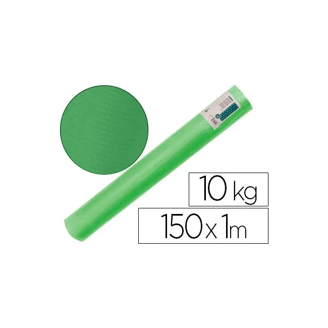 PAPEL KRAFT VERJURADO LIDERPAPEL VERDE 150MT 65GR BOBINA 10KG