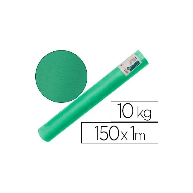 PAPEL KRAFT VERJURADO LIDERPAPEL VERDE MUSGO 150MT 65GR BOBINA 10KG