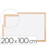 PIZARRA BLANCA Q-CONNECT LAMINADA MARCO DE MADERA 200X100 CM