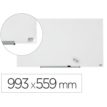 PIZARRA BLANCA NOBO IMPRESSION PRO CRISTAL 45" MAGNETICA 993X559 MM