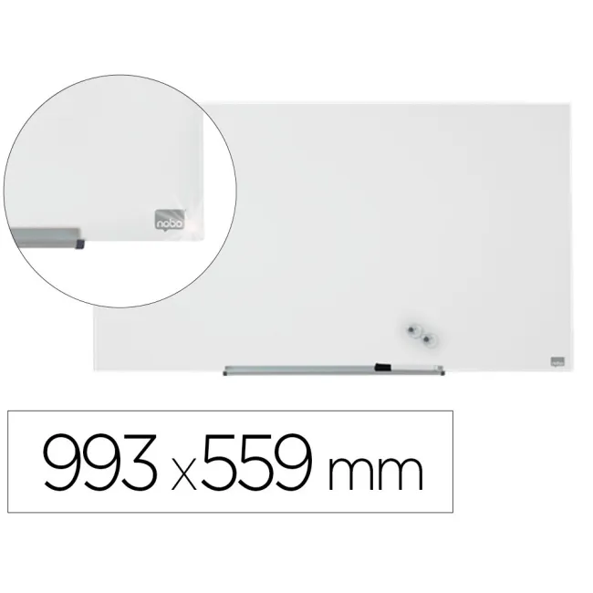PIZARRA BLANCA NOBO IMPRESSION PRO CRISTAL 45" MAGNETICA 993X559 MM