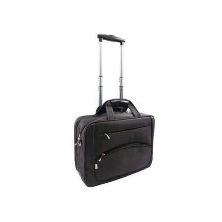 MALETIN PARA PORTAIL Q-CONNECT 16" NEGRO 1 ASA 2 BOLSILLOS EXTERIOR...