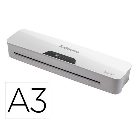 PLASTIFICADORA FELLOWES PIXEL A3 2 RODILLOS SISTEMA ANTIATASCO APAG...