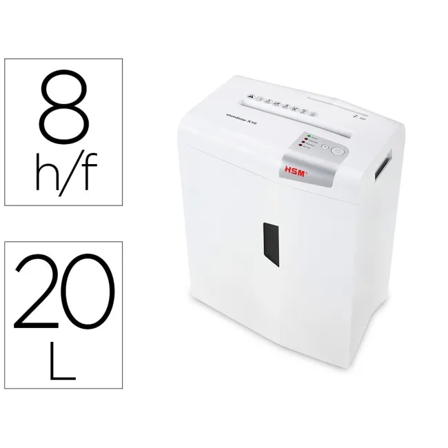 DESTRUCTORA DE DOCUMENTOS HSM SHREDSTAR X10 CAPACIDAD DE CORTE 10H ...