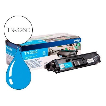 TONER BROTHER TN-326C HLL8250CDN / HLL8350CDW ALTA CAPACIDAD CIAN 3...