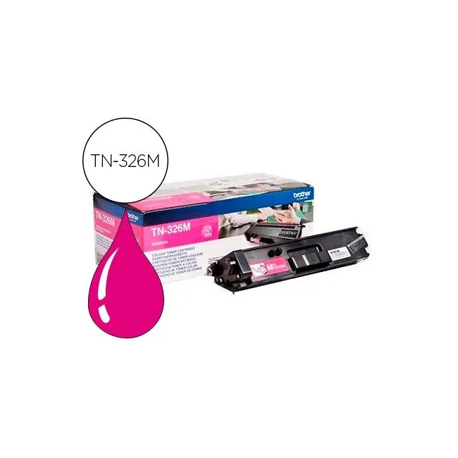 TONER BROTHER TN-326M HLL8250CDN / HLL8350CDW ALTA CAPACIDAD MAGENT...