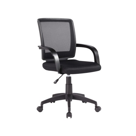 SILLA GIRATORIA Q-CONNECT RESPALDO MEDIO REGULABLE EN ALTURA 900+10...