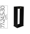 CENICERO METALICO CON REJILLA PARA ARENA NEGRO 770X245X300 MM
