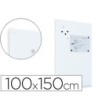 PIZARRA ROCADA MAGNETICA BLANCA CON SISTEMA SKI WHITEBOARD 100X150 CM
